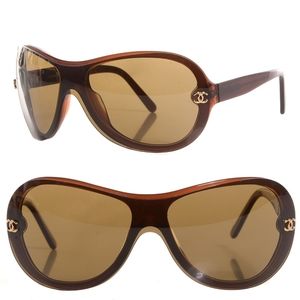 Chanel 5066 Sheild CC Tortoise Sunglasses